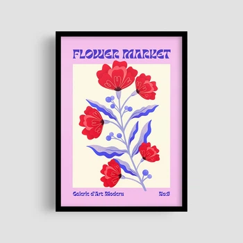 Постер Roomy "Fiery Tulips" Без рамки A3 (42x29.7 cm)