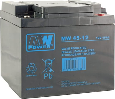 Akumulator MW Power VRLA AGM MW 45-12 12V 45Ah (5901885207353)