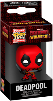 Brelok Funko Pocket Pop Keychain Marvel Deadpool & Wolverine Deadpool (0889698797641)