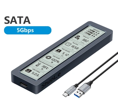 Внешний карман Shuole TN26-P-5G для NGFF (Sata) M2 SSD USB 3.2 с дисплеем