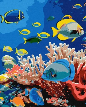 Malowanie po numerach Ideyka Życie oceanu 40x50 cm (KHO6704)