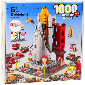 Конструктор LeanToys Космічний корабель 1000 елементів 18318 (5905991016731)