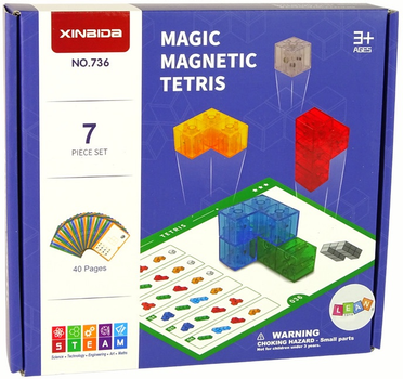 Magnetyczne klocki LeanToys 7 elementów 15596 (5905679071298)