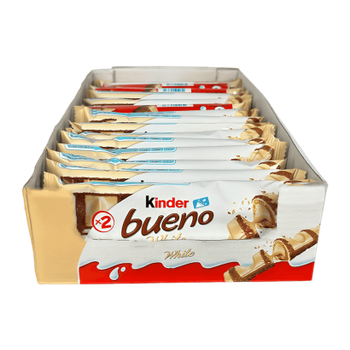 Набор Батончик 15шт Kinder Bueno White 2 Pieces 39g