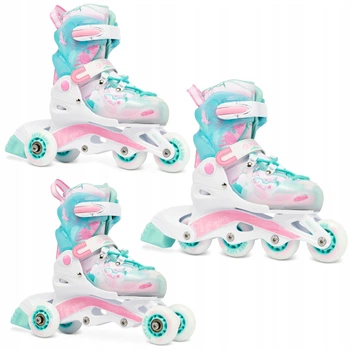 Дитячі ролики 3в1 Raven Princess Mint/Pink розмір 34-37 (smj615)