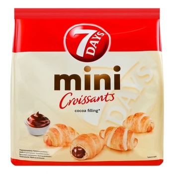 Миникруасаны 7 Days с какао начинкой (33%), 185г (7622202215513)