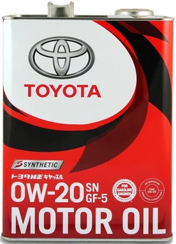 Моторное масло Toyota Motor Oil SP 0W-20 4л.