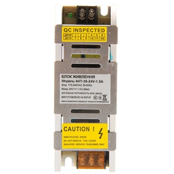 Led блок живлення AVT 36W 24V 1.5А IP20