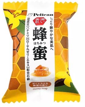 Мило Pelican Honey з Екстрактом меду та маточного молочка 80 г (4976631479439)