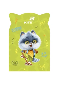 Блокнот с фигурной вырубкой Kite Skate cat цвет разноцветный KITE ЦБ-00281309