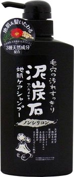 Бессиликоновый шампунь Pelican Deitanseki Shampoo для жирных волос 500 мл (4976631649252)