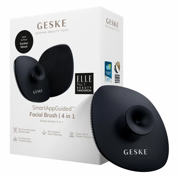 Щетка для лица GESKE Facial Brush 4в1 с держателем черная
