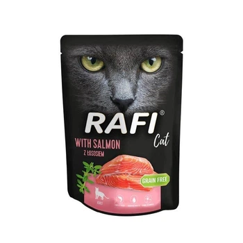 Вологий корм для дорослих котів Dolina Noteci RAFI cat пауч з лососем 300 г