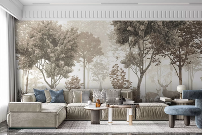 Фотообои флизелиновые Walldeco Созревшие одуванчики серо-белые w08594v1 100х100 см