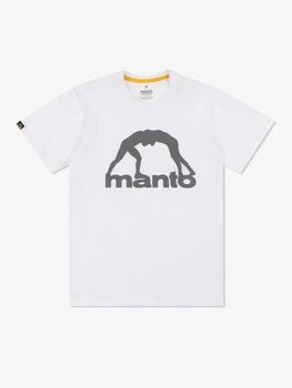Футболка MANTO t-shirt VIBE 25 white-grey XL