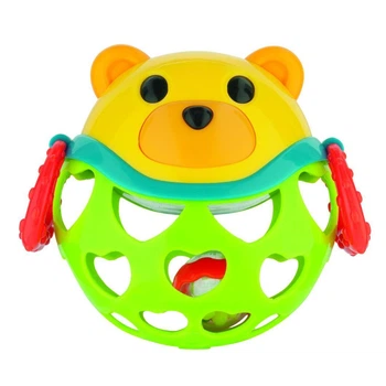 Игрушка с погремушкой интерактивная Мишка Зеленый Canpol babies (5901691820661)
