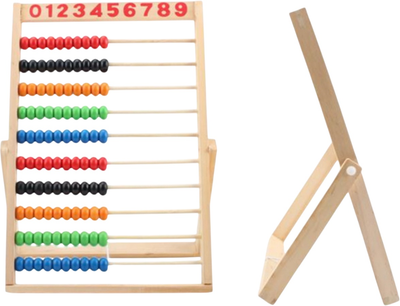 Liczydło szkolne Lean Toys drewniane Kolorowe (5905991036142)