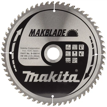 Пиляльний диск MAKITA 255*30мм*60Т по дереву MAKBlade B-09014