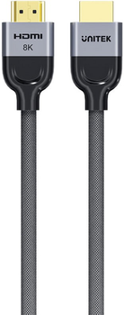 Kabel Unitek LUX HDMI - HDMI 2.1 8K 1.5 m Black (C11093RGY01-1.5M)