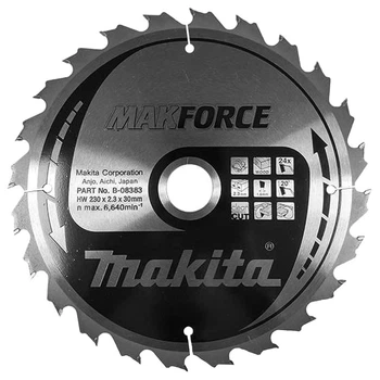 Пиляльний диск MAKITA 230*30мм*24Т по дереву MForce B-08383