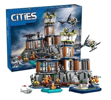 Конструктор City 10606 Полицейский тюремный остров 980 деталей
