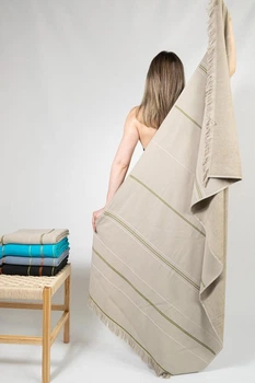 Пляжное полотенце DualFeel Beige 90х170 см бежевый