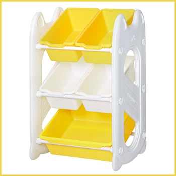 Дитячий стелаж Mealux Coral Mini Yellow (арт. KD-E021 Yellow)