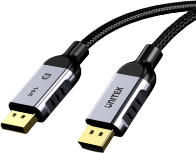 Kabel Unitek DisplayPort - DisplayPort 2.1 16K 1 m Black (C1626GY01-1M)