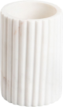 Pojemnik na sztućce Homla Marble Stripes marmurowy ryflowany 13 x 10.5 cm (5906496724329)
