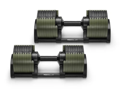 Гантели наборные (2 шт х 32 кг) NUOBELL 232, NO-NB232GREBLA (green/black)