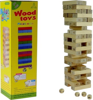 Настільна гра Lean Toys Вежа дерев'яна (5905214973414)