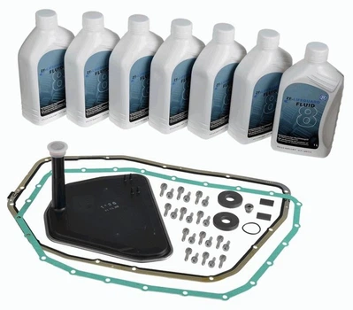 Комплект для замены масла ZF LIFEGUARDFLUID 8 (7х1л+сервисный к-т) АКПП 6HP19A ZF (1071298027)