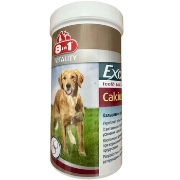 Кальций 8in1 Excel Calcium для собак, 1 таблетка