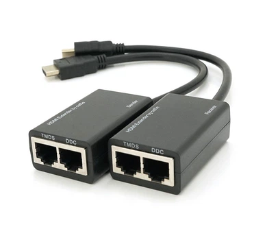 Удлинитель HDMI сигнала пассивный через 2 витых пары CAT-5e/6e Voltronic YTSEP 30m