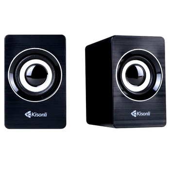 Компьютерная акустика колонка для пк и ноутбука Kisonli A-707 |6Вт, AUX, USB| Black