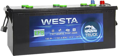 Автомобильный аккумулятор Westa EFB 6CT-185Ah Аз (WEFB185)