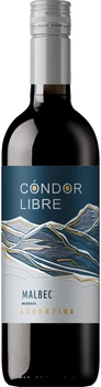 Вино Condor Libre Malbec червоне сухе 0.75 л 13% (7798096541387)