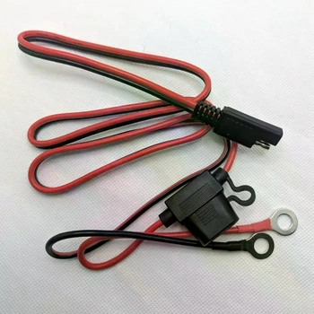 З'єднувальний кабель SAE 14AWG із запобіжником 10A | 100 см
