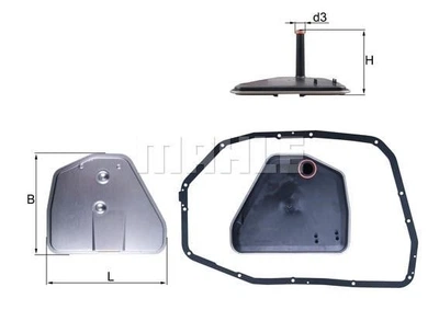 Фильтр АКПП Audi A4/A6 2.7-4.2 04-11/VW Phaeton 3.0-4.2 03-16 (з прокладкою/13 отворив) KNECHT HX 164D1 UA63 MAHLE (HX164D1)