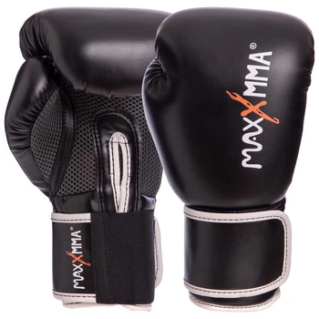 Рукавички для боксу MaxxMMA GBH01 12 унцій чорні