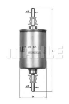 Фильтр топливный Knecht/MAHLE KL83