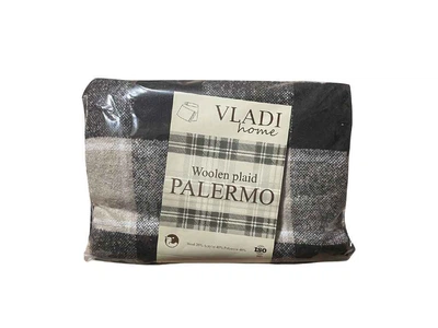 Плед VLADI 170*200 "Palermo" SOFA білий-піс-каст