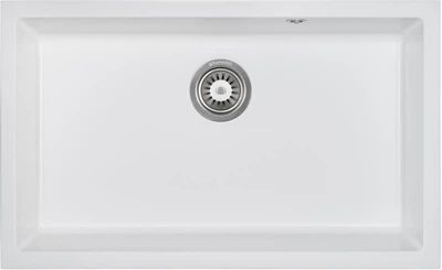 Кухонная мойка GRANADO Under Top XL 752 x 695 мм White c сифоном