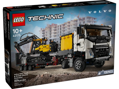 Конструктор Lego Technic Вантажівка Volvo FMX і електричний екскаватор EC230 2274 деталі (42175) (955555911181301) - Уцінка