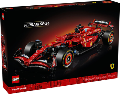 Конструктор LEGO Technic Болід F1 Ferrari SF-24 1361 елемент (42207) (955555911126074) - Уцінка