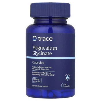 Мінерали Trace Minerals Гліцинат магнію 120 мг Magnesium Glycinate 90 капсул