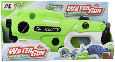 Karabin-pistolet na wodę elektryczny LEAN Toys automatyczny Zielony 24370 (5905991054986)
