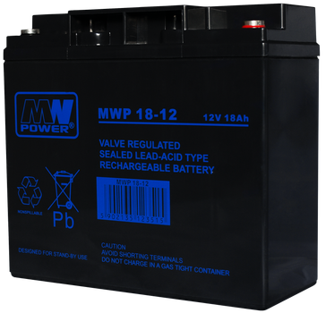 Akumulator MW Power VRLA AGM MWP 18-12 12V 18Ah (5902135123515)
