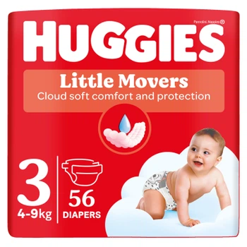 Подгузники Huggies Little Movers 3 (5-8 кг) Jumbo 56 шт (5029053567570)
