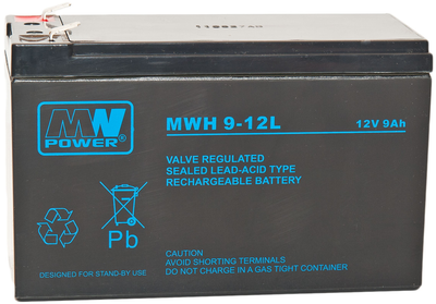 Akumulator MW Power VRLA AGM MWH 9-12L 12V 9Ah (5901885207469)